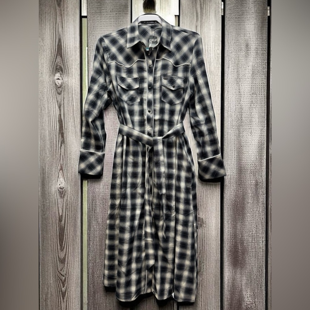 Lucky & Blessed Plaid Long Sleeve Dress